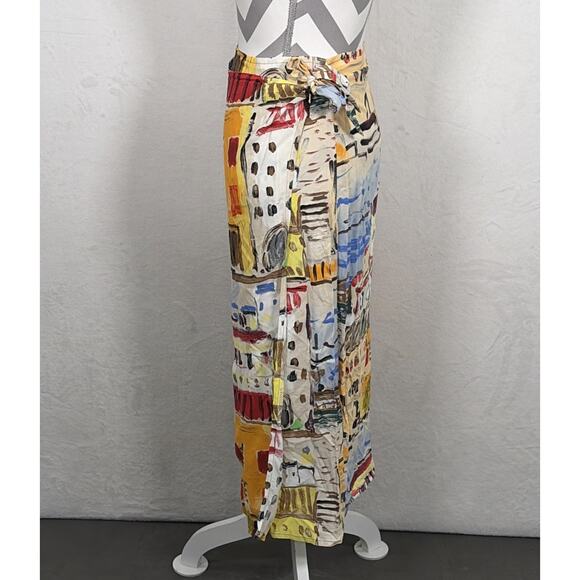 Vintage Jams World Sarong Wrap Skirt Womens Medium M Lightweight Cover Up Boho - Picture 2 of 11